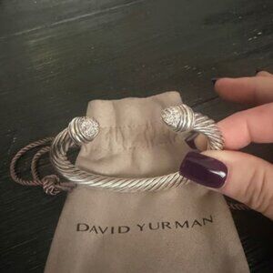 David Yurman 925 Diamond Bracelet 7mm